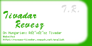 tivadar revesz business card